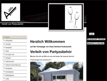 Tablet Screenshot of party-zubehoer.de